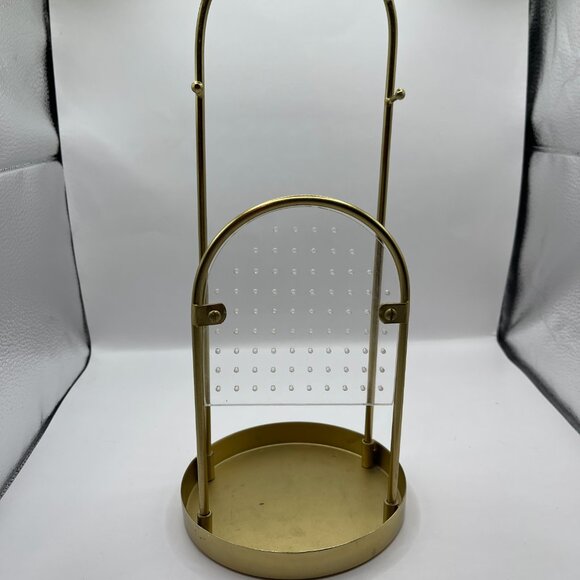Urban Outfitters Home Alma Tabletop Jewelry Storage In Gold - Picture 1 of 9